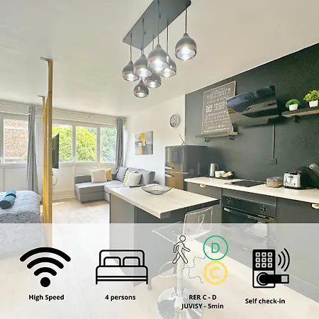 Appartement Elegant Et Cosy - 4Pers Juvisy-sur-Orge Exterior photo